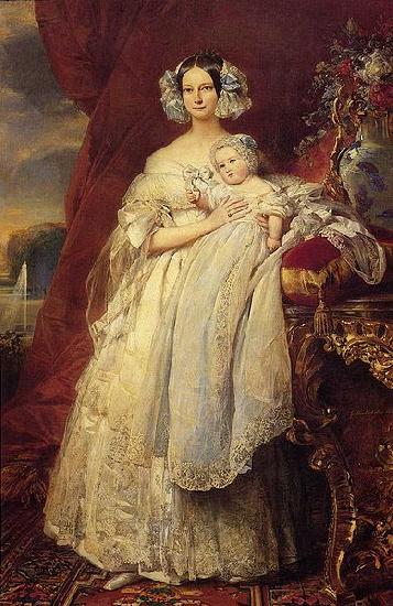 Franz Xaver Winterhalter Portrait of Helena of Mecklemburg-Schwerin Germany oil painting art